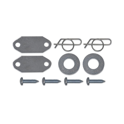 Rubbermaid® Commercial Mega BRUTE Waste Collector Replacement Axle Kit, Silver (SGS9W71L3)