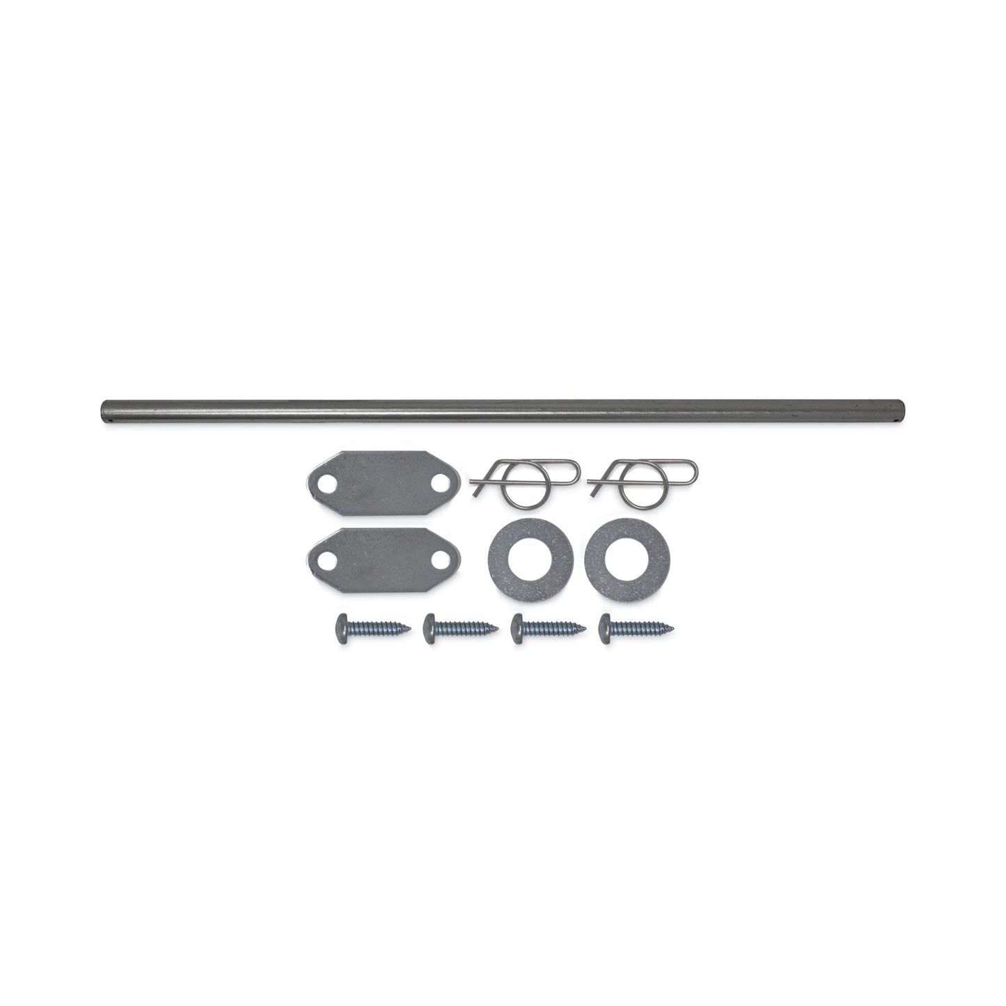Rubbermaid® Commercial Mega BRUTE Waste Collector Replacement Axle Kit, Silver (SGS9W71L3)
