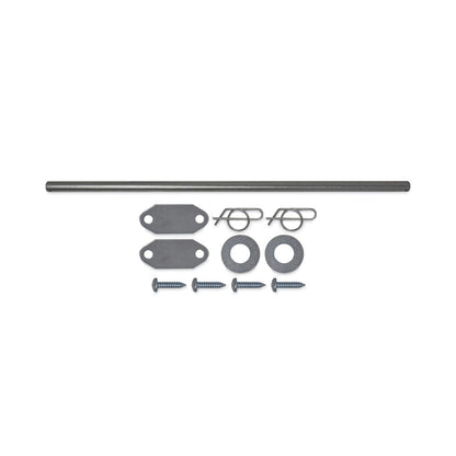 Rubbermaid® Commercial Mega BRUTE Waste Collector Replacement Axle Kit, Silver (SGS9W71L3)