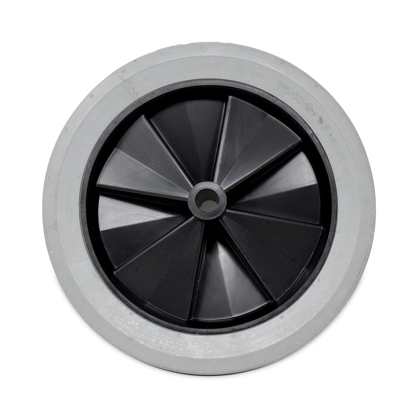 Rubbermaid® Commercial Tilt Truck Wheels, 300 lb Weight Capacity, 12" Wheel, Gray (SGSFG1011L10000)