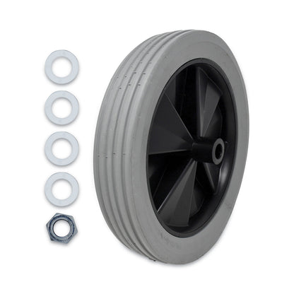 Rubbermaid® Commercial Tilt Truck Wheels, 300 lb Weight Capacity, 12" Wheel, Gray (SGSFG1011L10000)