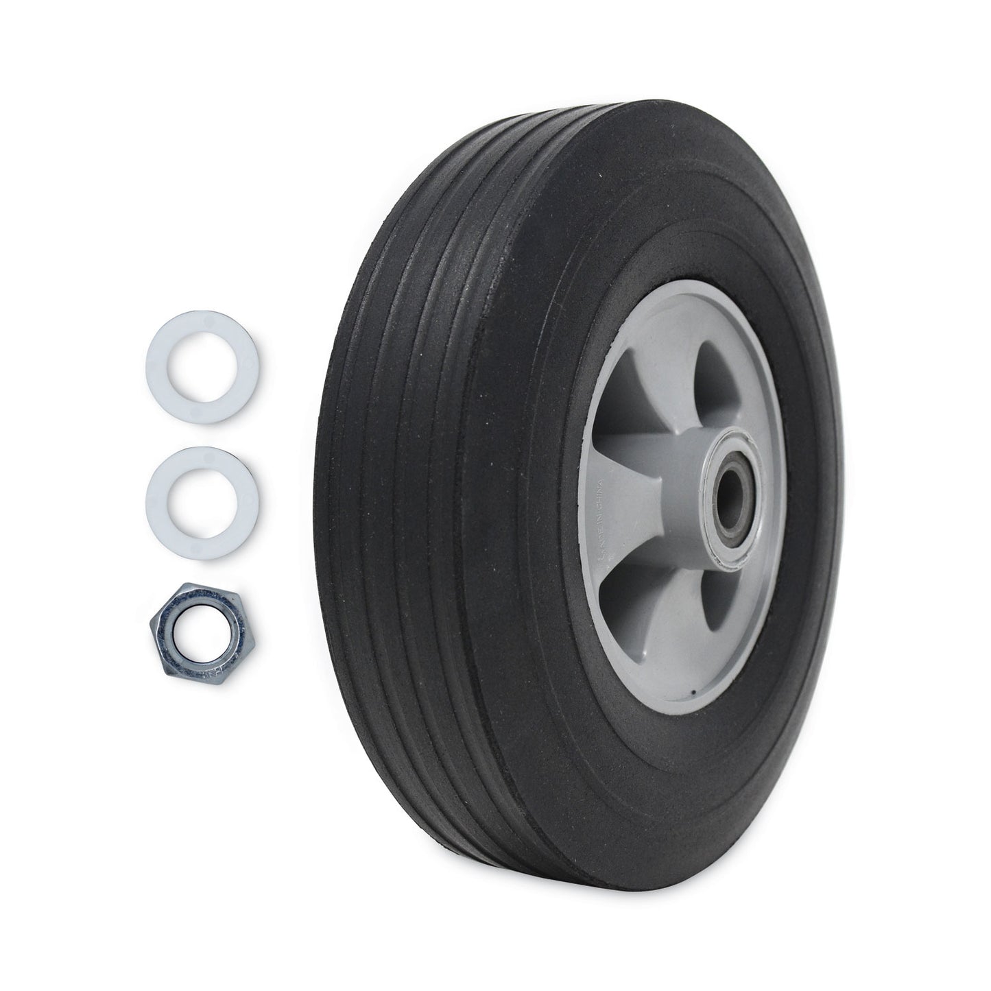Rubbermaid® Commercial Tilt Truck Wheels, 650 lb Weight Capacity, 10" Wheel, Black (SGSFG1305L30000)