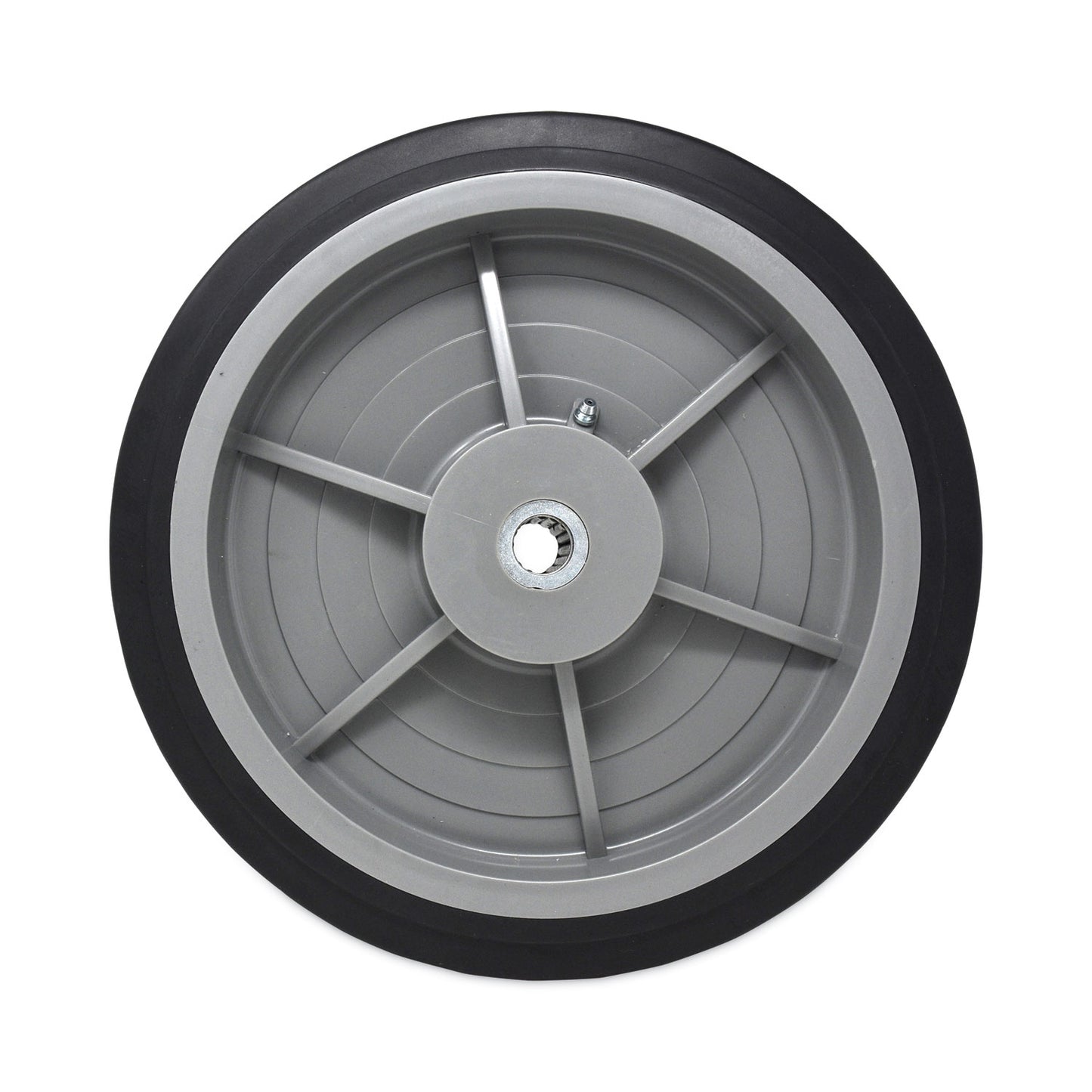 Rubbermaid® Commercial Tilt Truck Wheels, 850 lb Weight Capacity, 12" Wheel, Black (SGSFG1316L30000)