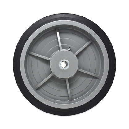 Rubbermaid® Commercial Tilt Truck Wheels, 850 lb Weight Capacity, 12" Wheel, Black (SGSFG1316L30000)