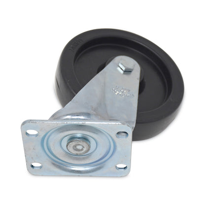 Rubbermaid® Commercial Replacement Plate Casters, Rigid Mount Plate, 5" Polypropylene Wheel, Black (SGSFG4614L30000)