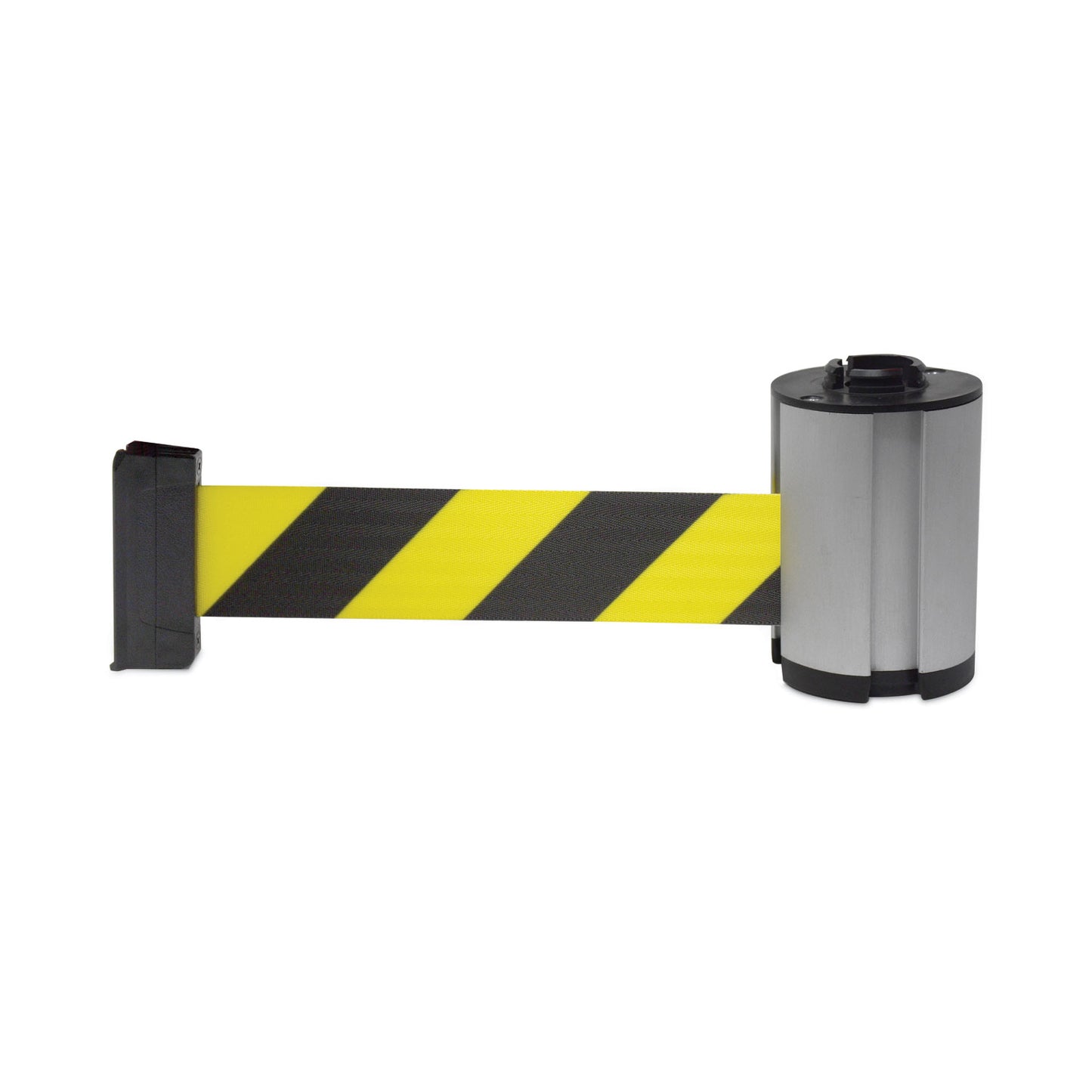 Rubbermaid® Commercial Cone Barricade System Replacement Belt Cassette, 7 ft, Yellow/Black/Silver (SGSFG6287L10000)