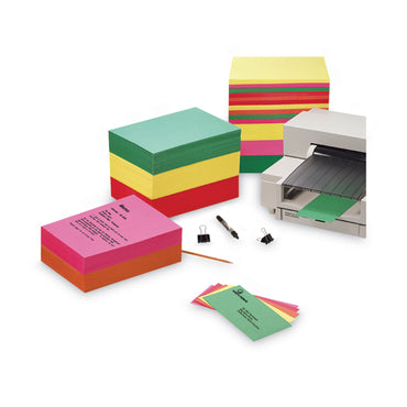 Pacon® Array Colored Bond Paper, 24 lb Bond Weight, 8.5 x 11, Assorted Bright Colors, 500/Ream (PAC101105)