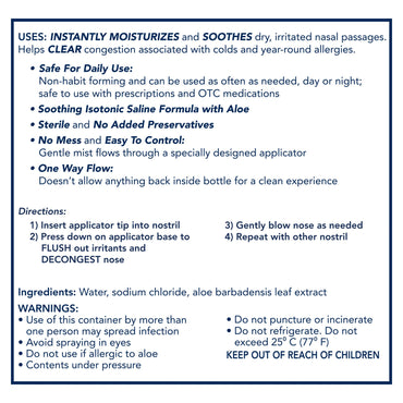 Vicks® Sinex™ Moisturizing Nasal Saline Spray 5 oz. (1229284_EA)