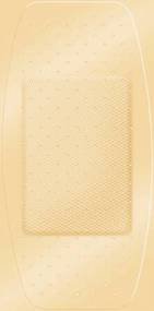 American® White Cross Stat Strip® Adhesive Strip 2 X 4 Inch Fabric Rectangle Tan Sterile (239051_CS)