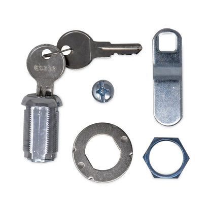 Rubbermaid® Commercial Replacement Lock and Keys for Housekeeping Carts, Silver (SGSFG6191L10000)