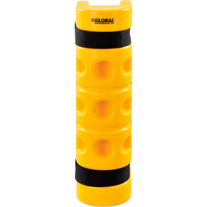 Global Industrial Rack Protector with Cutout, 3" x 3" Opening, 18"H, Yellow (WB799048)