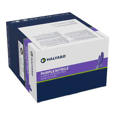 Purple Nitrile® Exam Glove Medium Sterile Single Nitrile Standard Cuff Length Textured Fingertips Purple Chemo Tested (407600_EA)