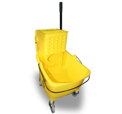 Impact® Value-Plus™ Sidepress Wringer & Plastic Bucket Combo, Yellow, 1/Case (IMP7Y2636-3Y)