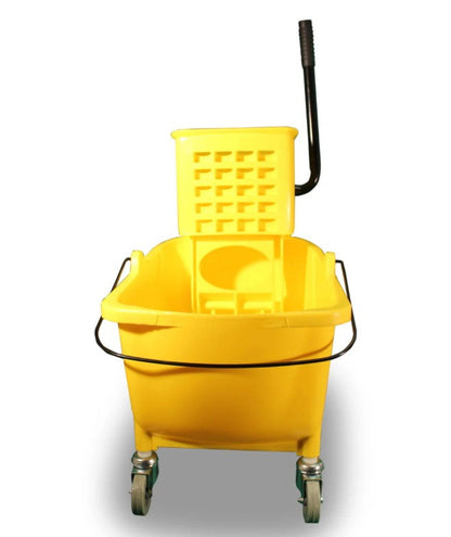 Impact® Value-Plus™ Sidepress Wringer & Plastic Bucket Combo, Yellow, 1/Case (IMP7Y2636-3Y)