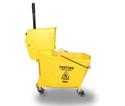 Impact® Value-Plus™ Sidepress Wringer & Plastic Bucket Combo, Yellow, 1/Case (IMP7Y2636-3Y)