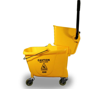 Impact® Value-Plus™ Sidepress Wringer & Plastic Bucket Combo, Yellow, 1/Case (IMP7Y2636-3Y)