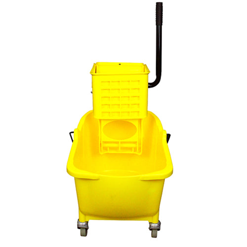 Impact® Value-Plus™ Sidepress Wringer & Plastic Bucket Combo, Yellow, 1/Case (IMP7Y2636-3Y)