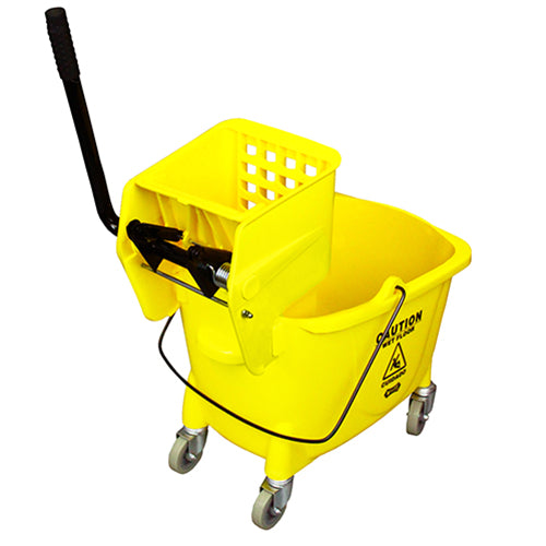 Impact® Value-Plus™ Sidepress Wringer & Plastic Bucket Combo, Yellow, 1/Case (IMP7Y2636-3Y)