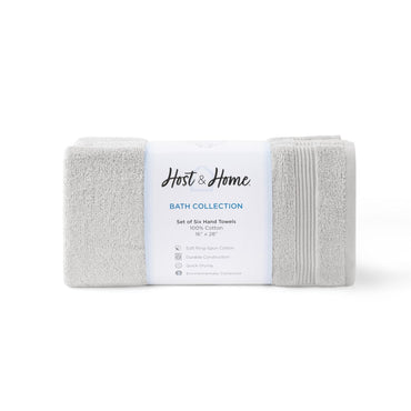 Arkwright Home® Host & Home Hand Towel 16x28 Light Grey, Case of 60 (HT-HH1628-LG-CS)