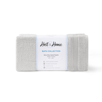 Arkwright Home® Host & Home Hand Towel 16x28 Light Grey, Case of 60 (HT-HH1628-LG-CS)