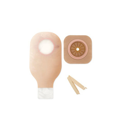 New Image™ Ostomy Pouch Two-Piece System Flat, Trim to Fit Up to 1-3/4 Inch Stoma Drainable (1260145_BX)