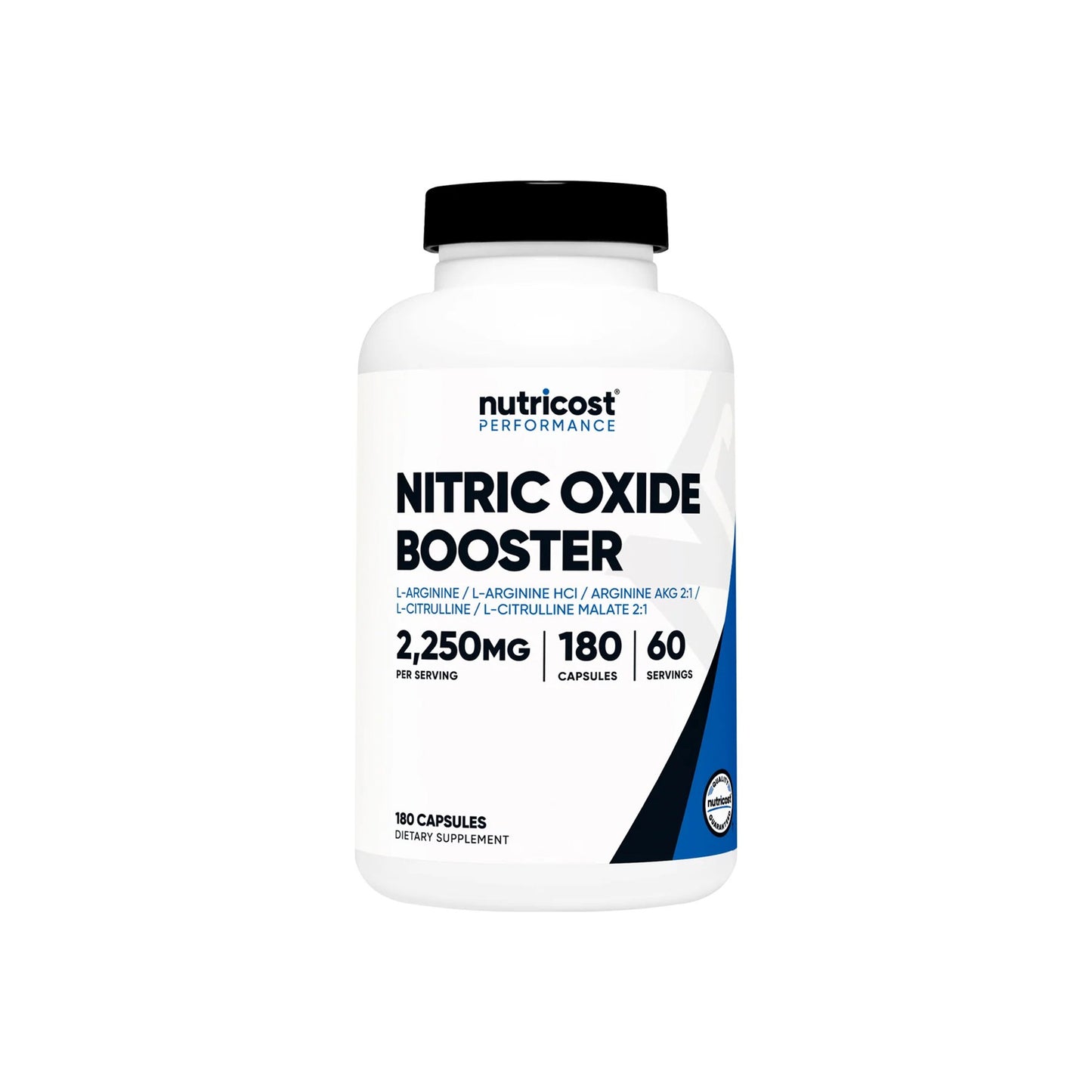 nutricost® Dietary Supplement Nitric Oxide 750 mg Strength Capsule 180 Per Bottle (1270271_BT)