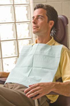 Aqua-Guard® Dental Bib 16-1/2 W X 19 L Inch Blue NonSterile (451495_CS)