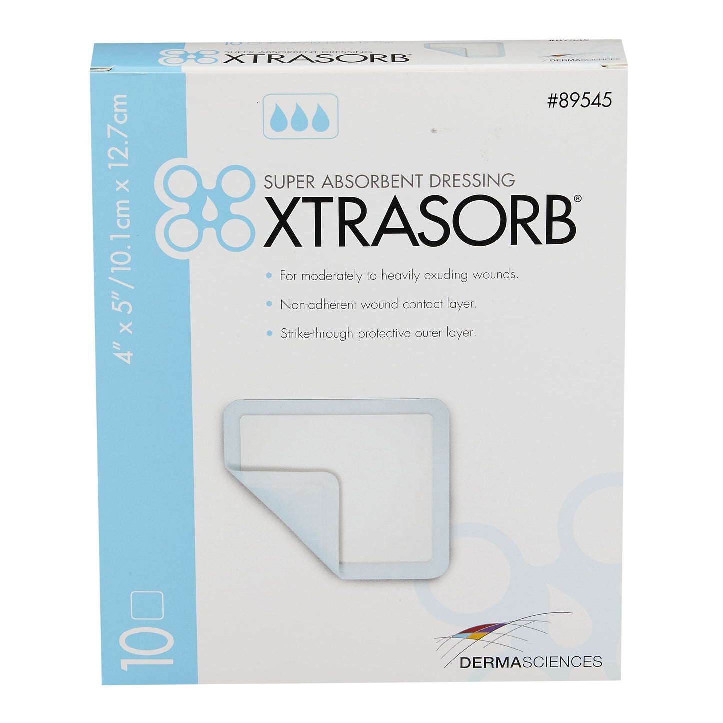 Xtrasorb™ Classic Super Absorbent Dressing Nonadhesive 4 X 5 Inch Rectangle (785622_EA)