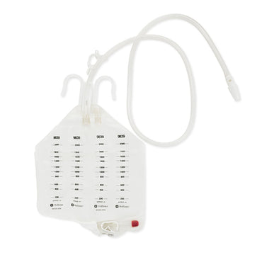 Hollister Urinary Drain Bag Anti-Reflux Valve Sterile 2,000 mL Vinyl (286951_BX)