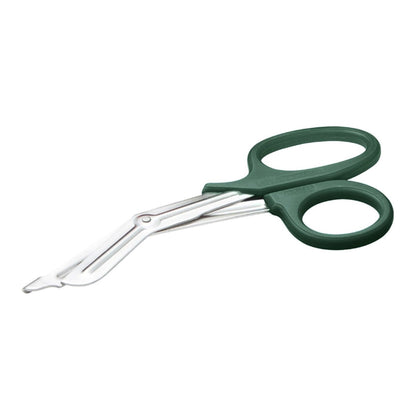 McKesson Medicut™ Trauma Shears Green 7-1/4 Inch Length Medical Grade Stainless Steel NonSterile Finger Ring Handle Blunt Tip / Blunt Tip (1089413_CS)