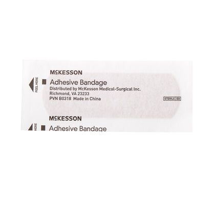 McKesson Adhesive Strip 1 X 3 Inch Fabric Rectangle Tan Sterile (466872_BX)