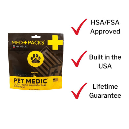 My Medic™ MED PACKS Pet Medic Pet First Aid Kit Plastic Pouch (1207735_EA)