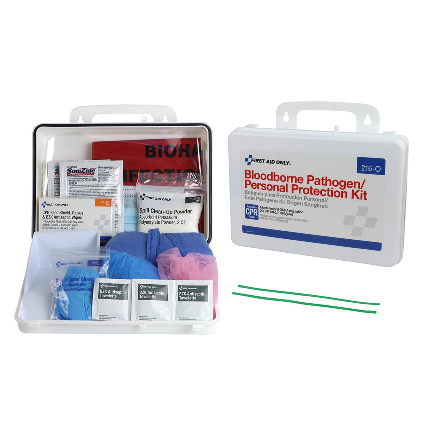 First Aid Only Bloodborne Pathogen Spill Clean Up / Personal Protection With CPR Pack Kit First Aid Only (1202997_EA)