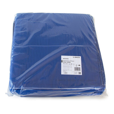 McKesson Sterilization Wrap White / Blue 36 X 36 Inch Dual Layer SMS Polypropylene (1243682_CS)