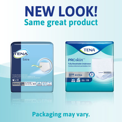 TENA® ProSkin™ Extra Unisex Adult Absorbent Underwear Pull On with Tear Away Seams X-Large Disposable Moderate Absorbency (978895_CS)
