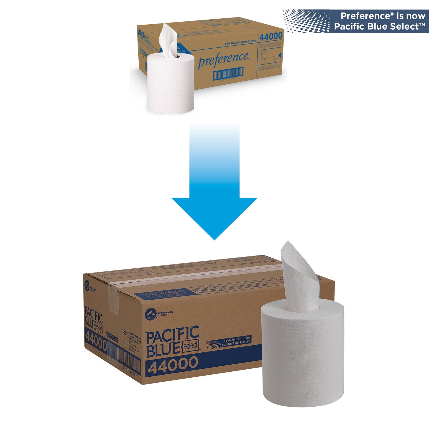 Pacific Blue Select™ Paper Towel Perforated Center Pull Roll 8-1/4 X 12 Inch (353463_CS)