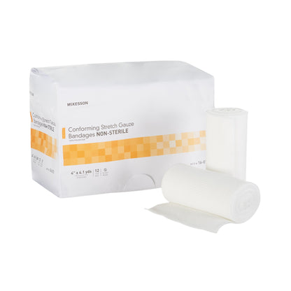 McKesson Conforming Bandage 4 Inch X 4-1/10 Yard NonSterile 12 per Pack (993034_BG)