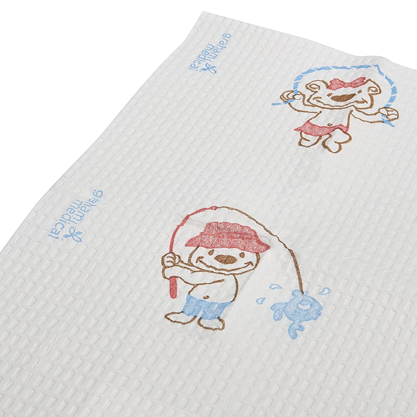 graham medical® Procedure Towel 13-1/2 W X 18 L Inch Teddy Bear Print NonSterile (327527_CS)