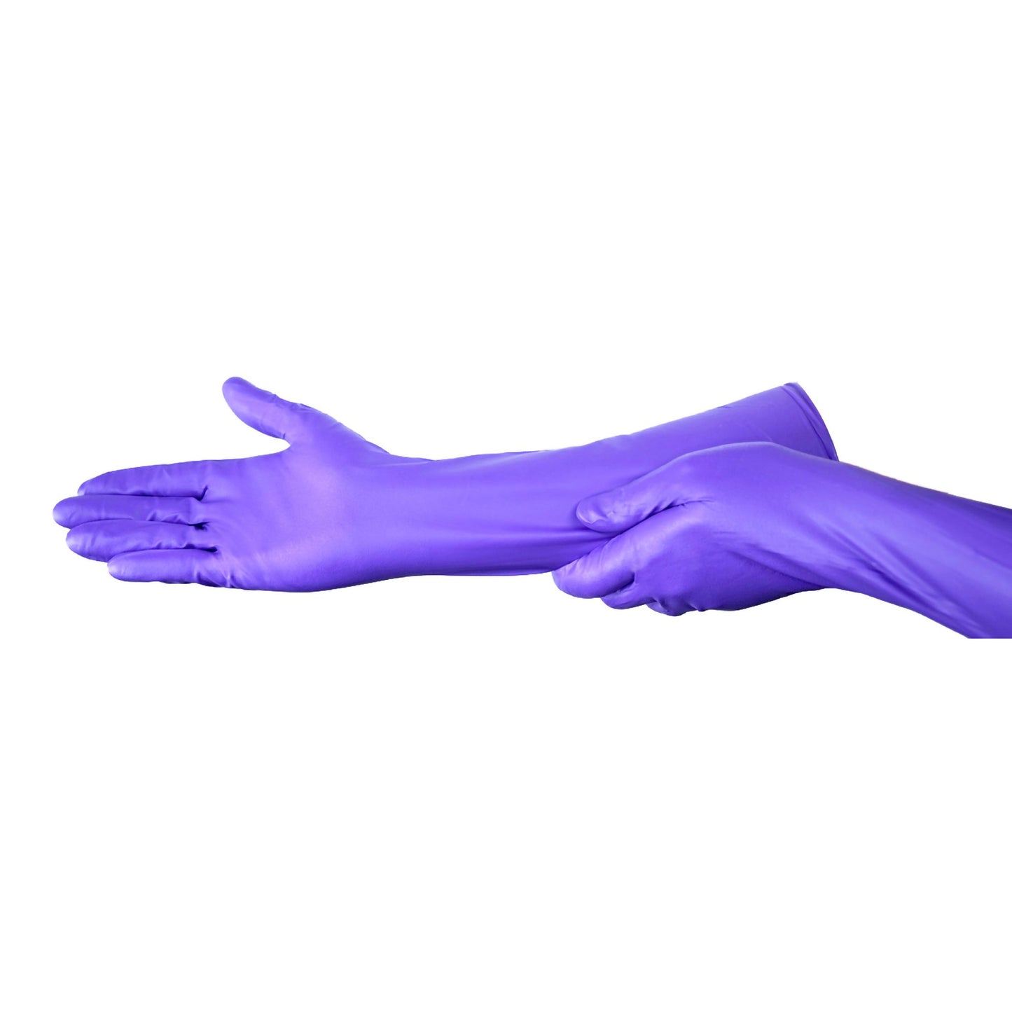 Purple Nitrile Max™ Exam Glove Small NonSterile Nitrile Extended Cuff Length Fully Textured Purple Not Rated (1051222_CS)
