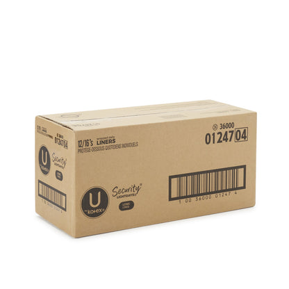 U by Kotex® Security® Panty Liner Regular Absorbency (862787_BX)
