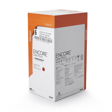 ENCORE® Latex Micro Surgical Glove Size 6 Sterile Latex Standard Cuff Length Micro-Textured Brown Chemo Tested (362175_BX)
