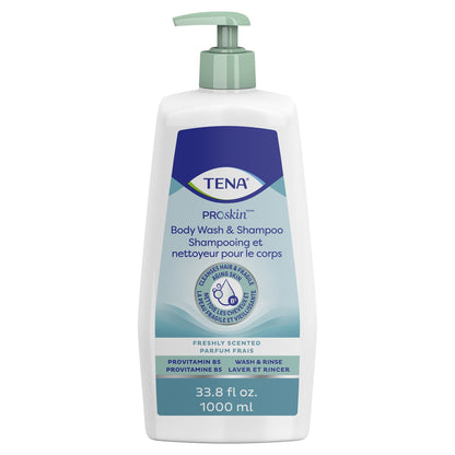 TENA® ProSkin™ Shampoo and Body Wash 33.8 oz. Pump Bottle Unscented (931619_EA)
