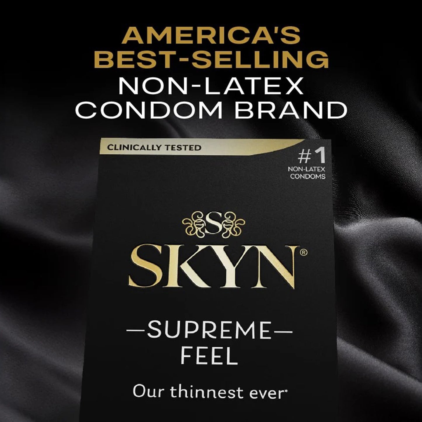 SKYN® Supreme Condom Lubricated One Size Fits Most 30 Per Box (1256942_BX)