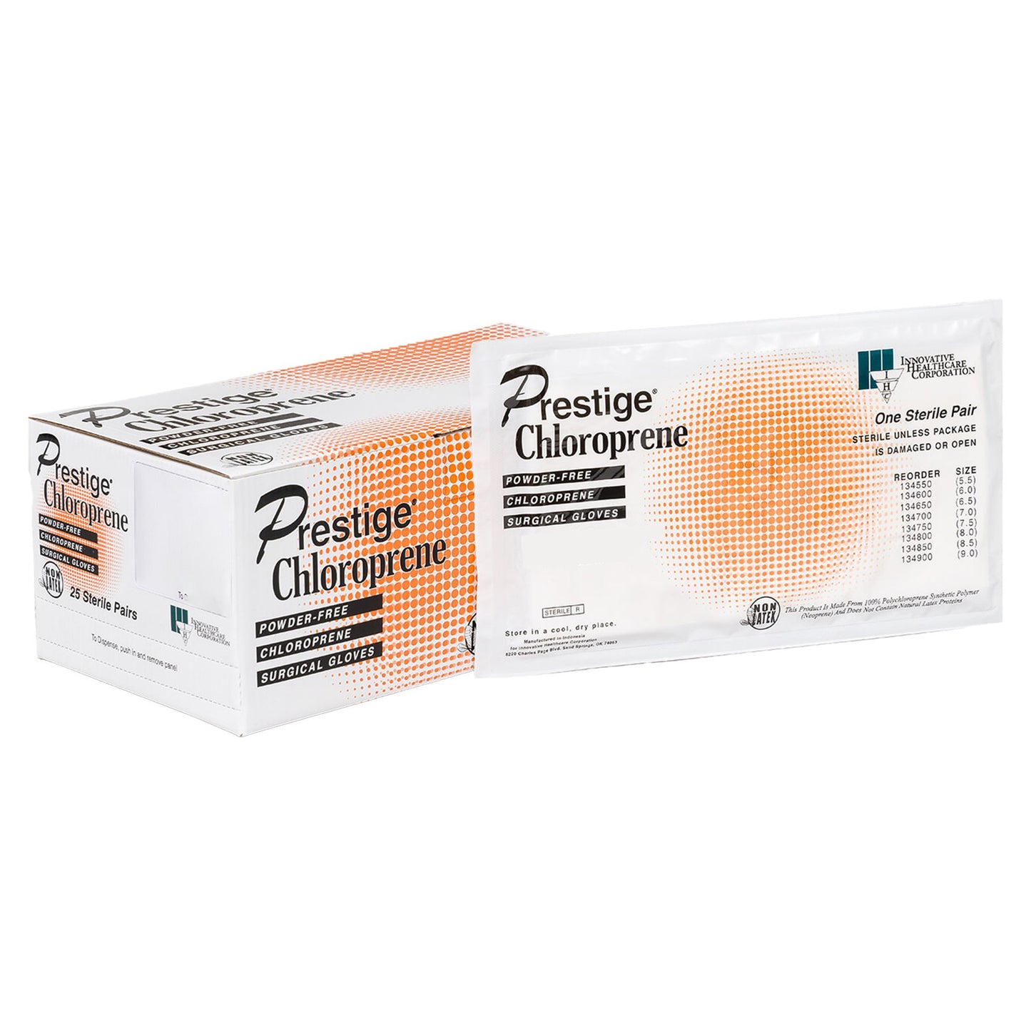 DermAssist® Prestige® Surgical Glove Size 6.5 Sterile Polyisoprene Standard Cuff Length Fully Textured Ivory Not Chemo Approved (812509_CS)