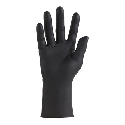 CareStock™ Exam Glove Large NonSterile Nitrile Standard Cuff Length Fully Textured Black Not Rated (1230894_BX)