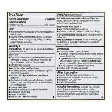 Foster & Thrive™ Antacid 20 mg Strength Tablet 25 per Box (1239004_BX)