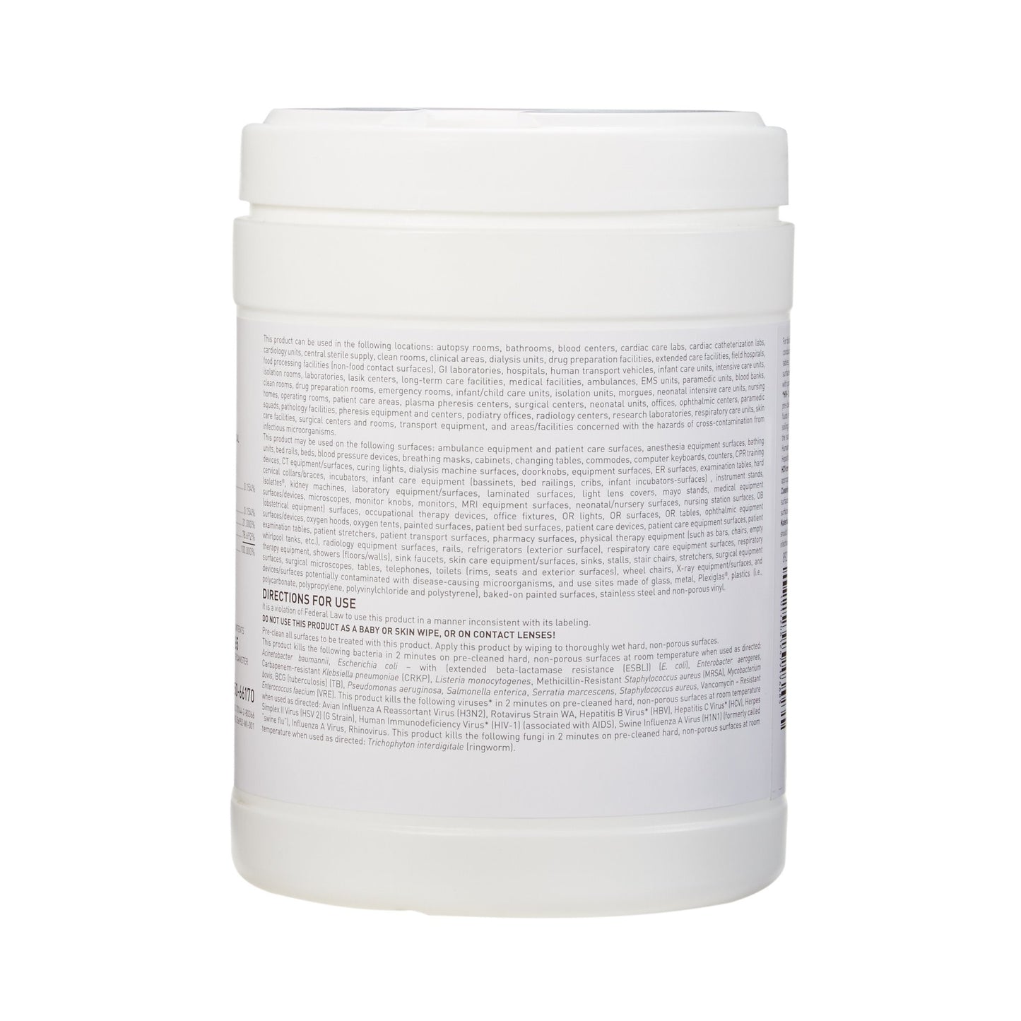 McKesson Surface Disinfectant Premoistened Manual Pull Wipe 65 Count Canister Alcohol Scent NonSterile (949454_BX)