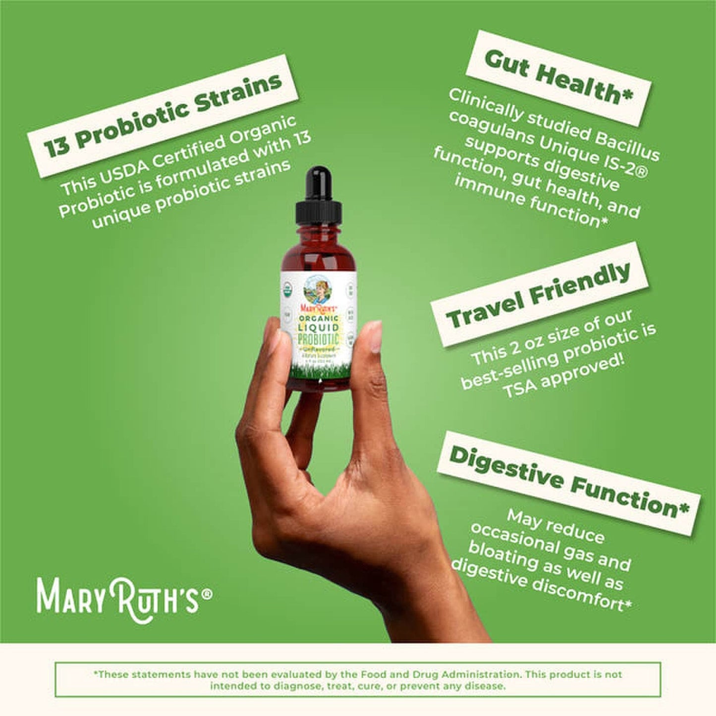 Mary Ruth's® Organic Liquid Probiotic Probiotic 2 oz. Liquid (1271769_EA)