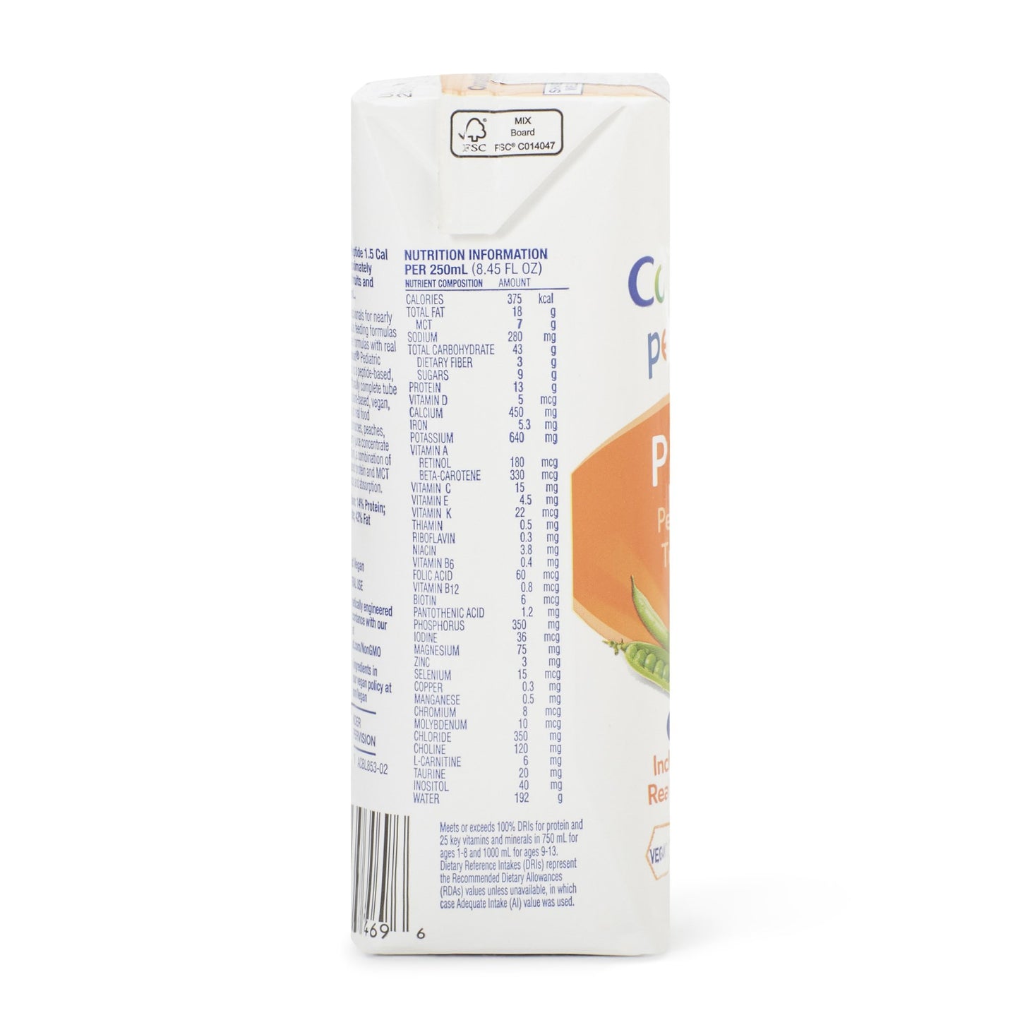 Compleat® Peptide 1.5 Pediatric Tube Feeding Formula Vegetable / Fruit Medley 8.45 oz. Carton Liquid Plant and Peptide Based (1169395_EA)