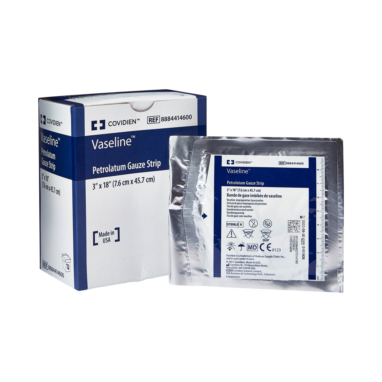 Vaseline® Petrolatum Impregnated Dressing Strip 3 X 18 Inch Sterile (32727_EA)